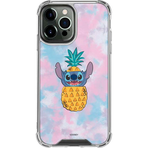 Disney Lilo and Stitch Pineapple Stitch iPhone 14 Pro Max Clear Case