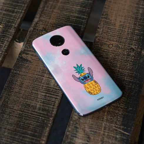 Disney Lilo and Stitch Pineapple Stitch Moto E5 Plus Skin
