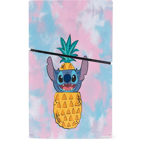 Disney Lilo and Stitch Pineapple Stitch PS5 Slim Digital Edition Bundle Skin