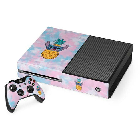 Disney Lilo and Stitch Pineapple Stitch Xbox One Console and Controller Bundle Skin