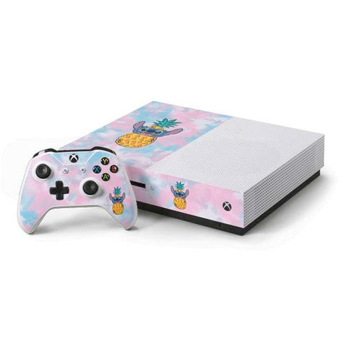 Disney Lilo and Stitch Pineapple Stitch Xbox One S Console and Controller Bundle Skin