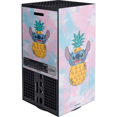 Disney Lilo and Stitch Pineapple Stitch Xbox Series X Console Skin