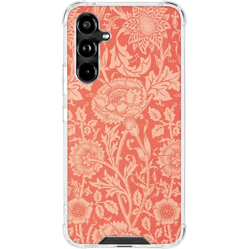 Pink & Rose by William Morris Galaxy A54 5G Clear Case