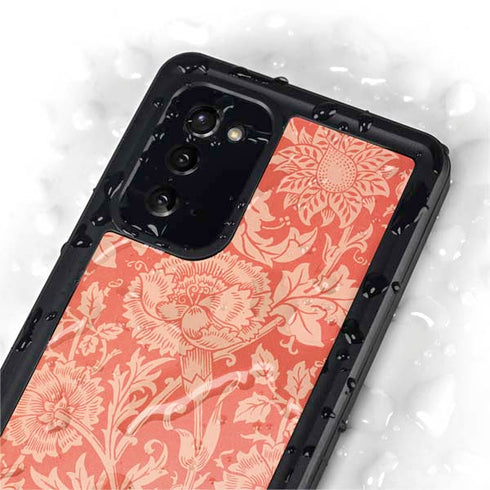 William Morris Pink & Rose Galaxy Note20 5G Waterproof Case