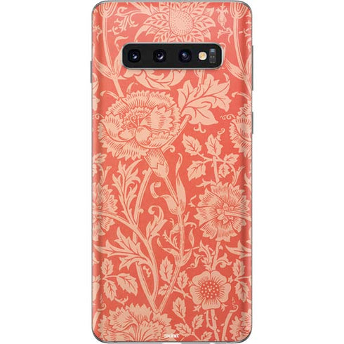 William Morris Pink & Rose Galaxy S10 Skin