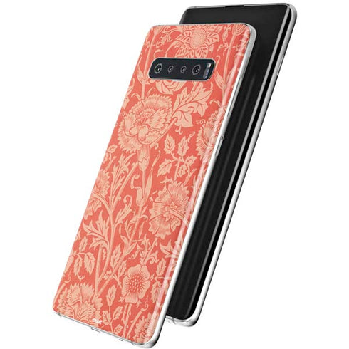 William Morris Pink & Rose Galaxy S10 Skin