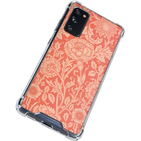 William Morris Pink & Rose Galaxy S20 FE Clear Case