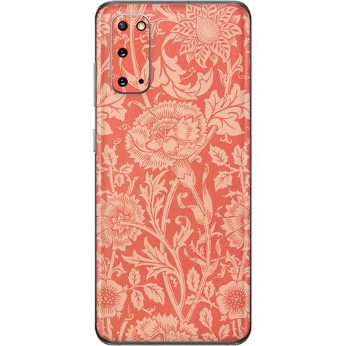 William Morris Pink & Rose Galaxy S20 Skin