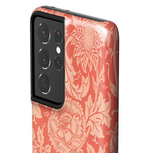 William Morris Pink & Rose Galaxy S21 Ultra 5G Pro Case