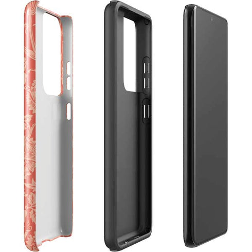 William Morris Pink & Rose Galaxy S21 Ultra 5G Pro Case