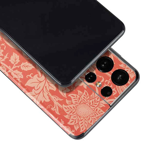William Morris Pink & Rose Galaxy S21 Ultra 5G Skin