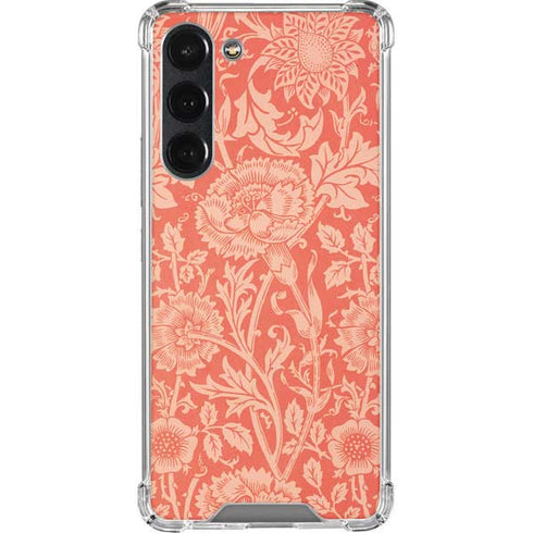 William Morris Pink & Rose Galaxy S23 Plus Clear Case