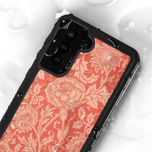 William Morris Pink & Rose Galaxy S23 Plus Waterproof Case