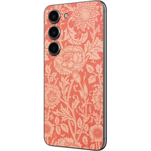 William Morris Pink & Rose Galaxy S23 Skin