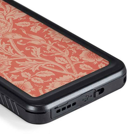 William Morris Pink & Rose Galaxy S23 Waterproof Case