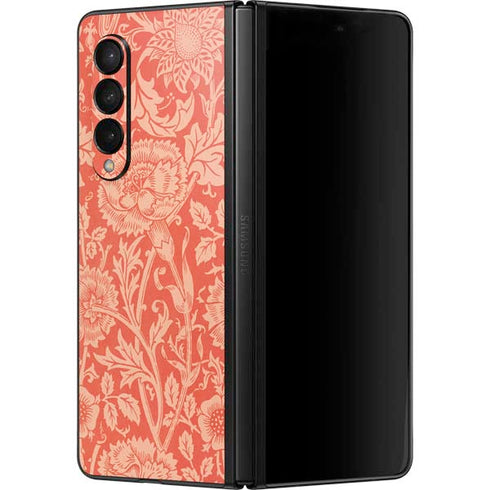 William Morris Pink & Rose Galaxy Z Fold3 5G Skin