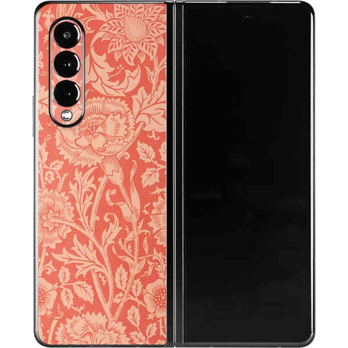 William Morris Pink & Rose Galaxy Z Fold3 5G Skin