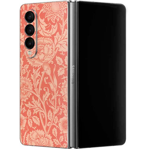 William Morris Pink & Rose Galaxy Z Fold4 5G Skin