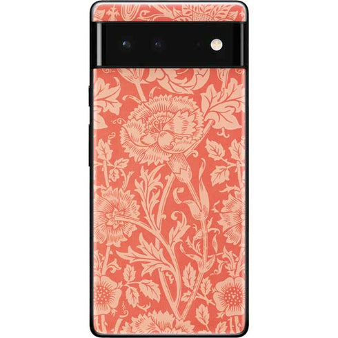 William Morris Pink & Rose Google Pixel 6 Skin