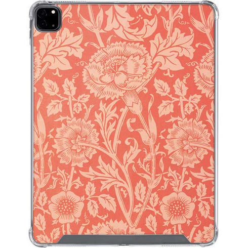 William Morris Pink & Rose iPad Pro 12.9in (2020) Clear Case