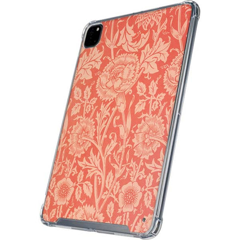 William Morris Pink & Rose iPad Pro 12.9in (2020) Clear Case