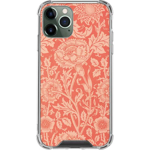 Pink & Rose by William Morris iPhone 11 Pro Max Clear Case