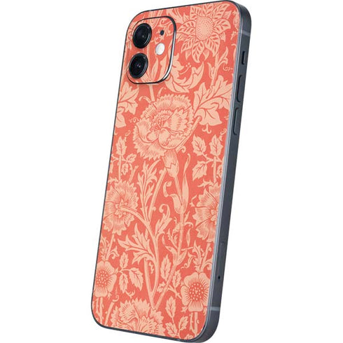 William Morris Pink & Rose iPhone 12 Mini Skin