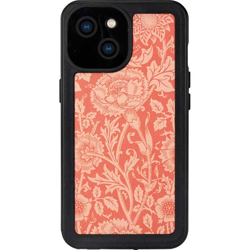 William Morris Pink & Rose iPhone 13 Mini Waterproof Case