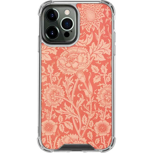 William Morris Pink & Rose iPhone 13 Pro Max Clear Case
