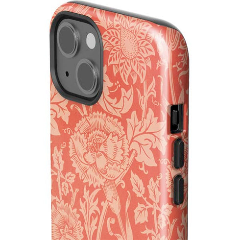 Pink & Rose by William Morris iPhone 15 Plus Impact Case