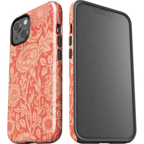 William Morris Pink & Rose iPhone 14 Plus Impact Case