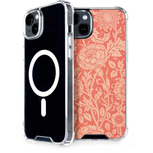 Pink & Rose by William Morris iPhone 15 MagSafe Case
