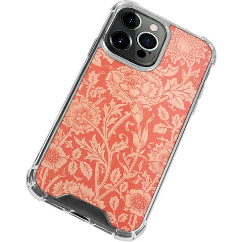 Pink & Rose by William Morris iPhone 15 Pro Clear Case