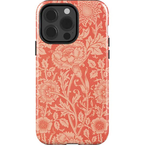 William Morris Pink & Rose iPhone 14 Pro Impact Case