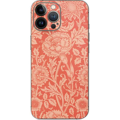 William Morris Pink & Rose iPhone 14 Pro Max Skin