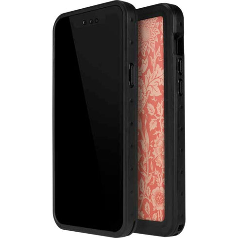 William Morris Pink & Rose iPhone 14 Pro Max Waterproof Case