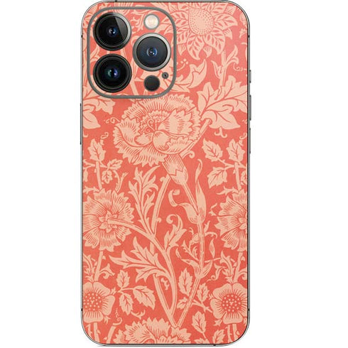 William Morris Pink & Rose iPhone 14 Pro Skin