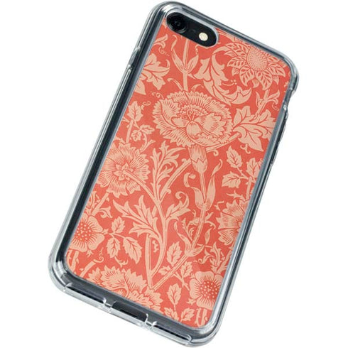 William Morris Pink & Rose iPhone SE (2nd & 3rd Gen) Clear Case
