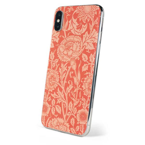 William Morris Pink & Rose iPhone X Skin