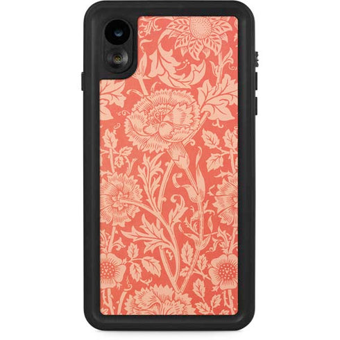William Morris Pink & Rose iPhone XR Waterproof Case