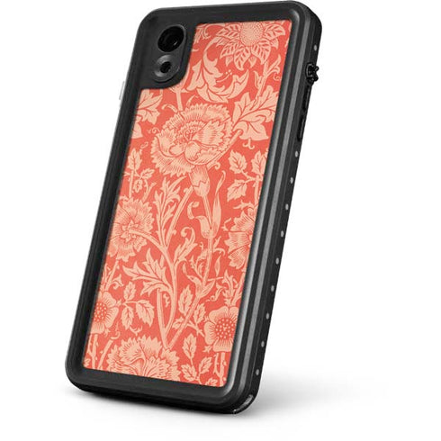 William Morris Pink & Rose iPhone XR Waterproof Case