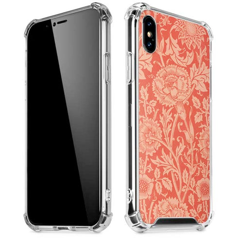 Pink & Rose by William Morris iPhone XS Max Clear Case