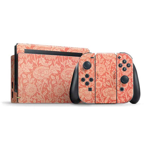 William Morris Pink & Rose Nintendo Switch Bundle Skin