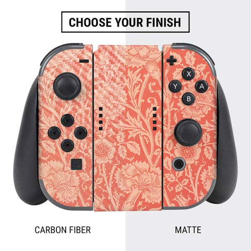 William Morris Pink & Rose Nintendo Switch Bundle Skin