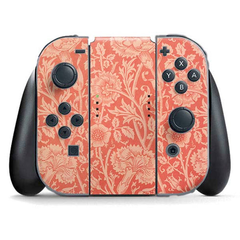 Pink & Rose by William Morris Nintendo Switch (2017-2021) Joy-Con Controller Skin