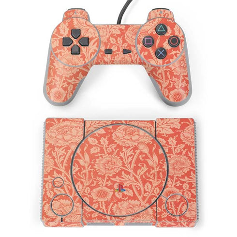 William Morris Pink & Rose PlayStation Classic Bundle Skin