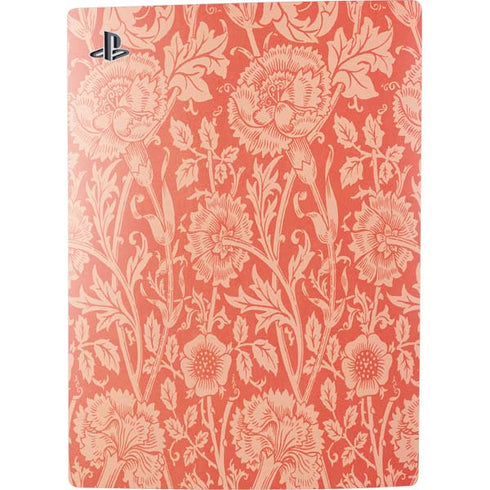 William Morris Pink & Rose PS5 Console Skin