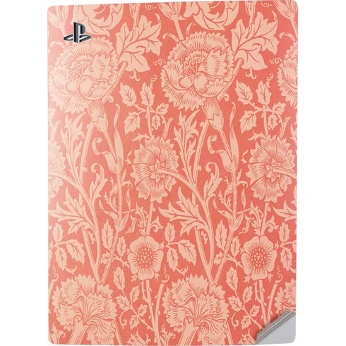 William Morris Pink & Rose PS5 Digital Edition Console Skin