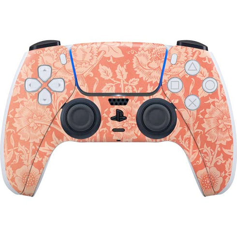 William Morris Pink & Rose PS5 Controller Skin