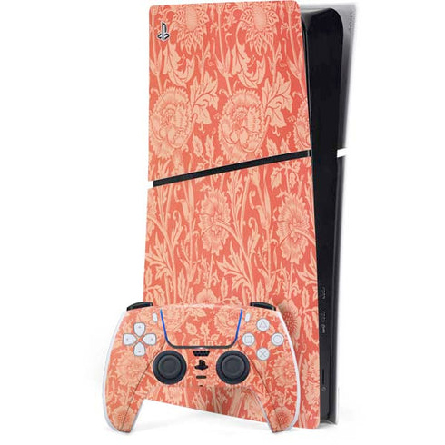 Pink & Rose by William Morris PS5 Slim Digital Edition Console Skin